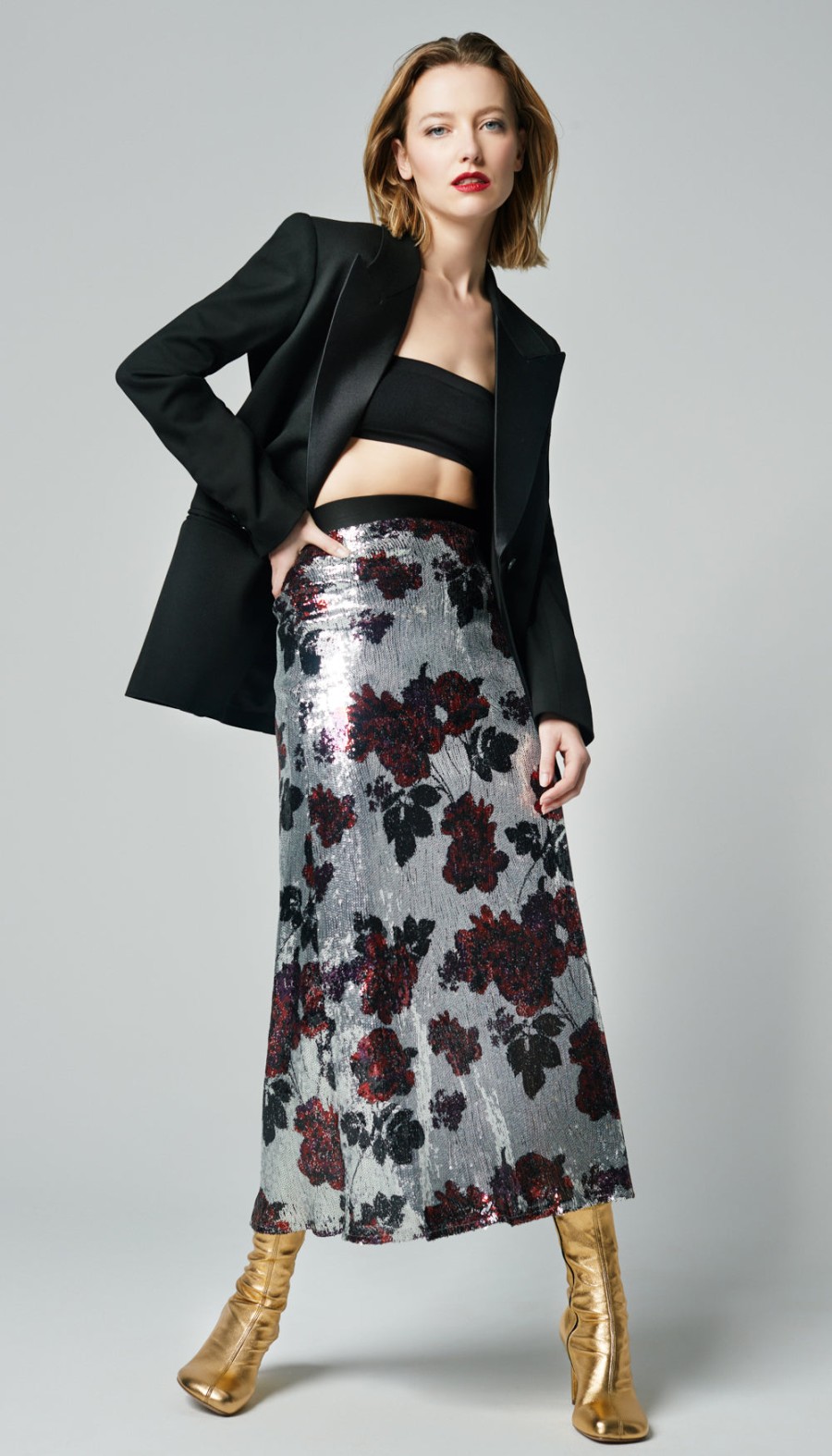 Bottoms ShopSmythe | Sequin Midi Skirt