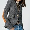 Blazers ShopSmythe | One Button Blazer W/ Rectangle Elbow Patch