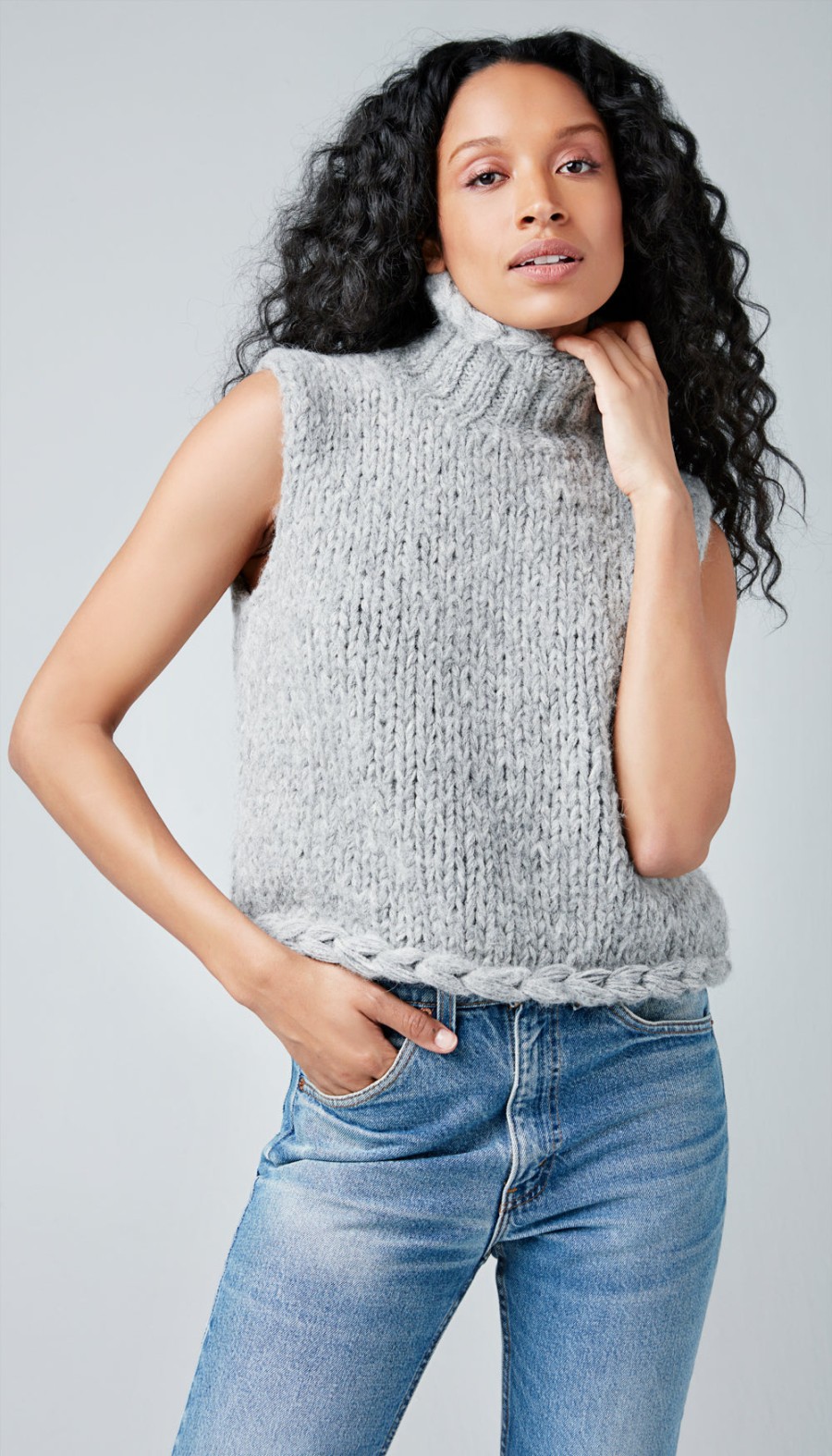 Sweaters ShopSmythe | Handknit Sleeveless Turtleneck