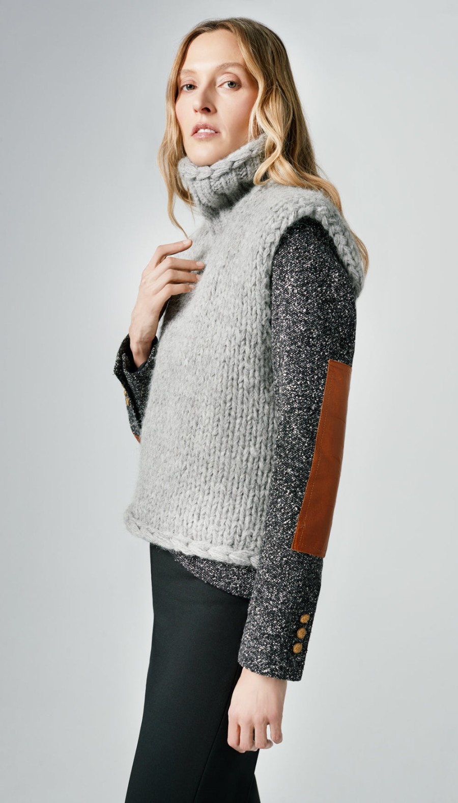 Sweaters ShopSmythe | Handknit Sleeveless Turtleneck