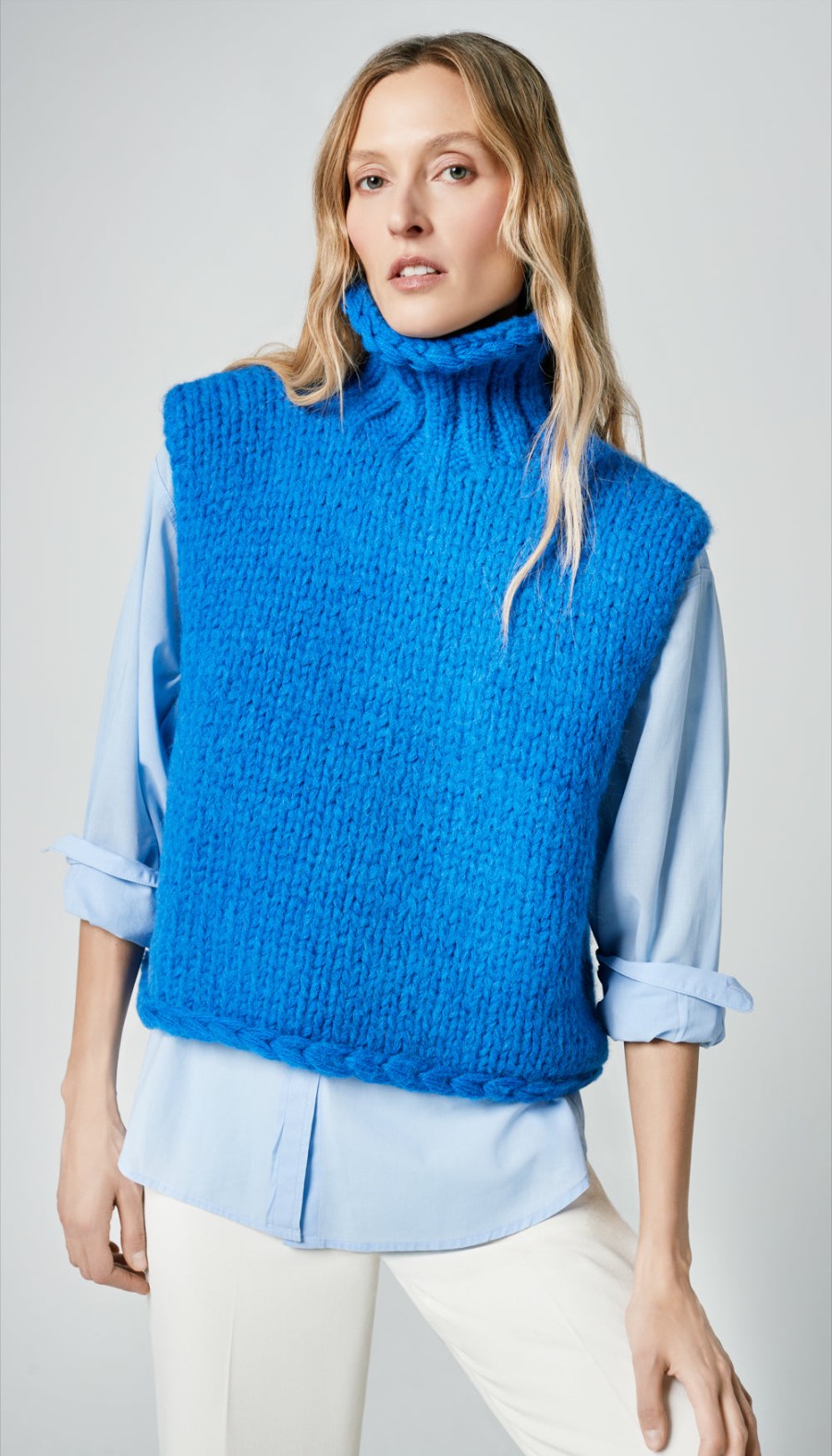 Sweaters ShopSmythe | Handknit Sleeveless Turtleneck