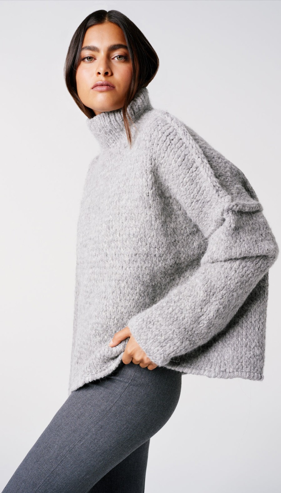 Sweaters ShopSmythe | Reverse Seam Turtleneck Sweater