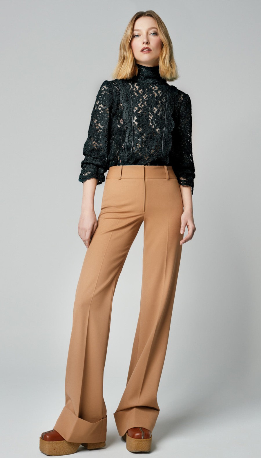 Bottoms ShopSmythe | Wide Leg Cuffed Trouser