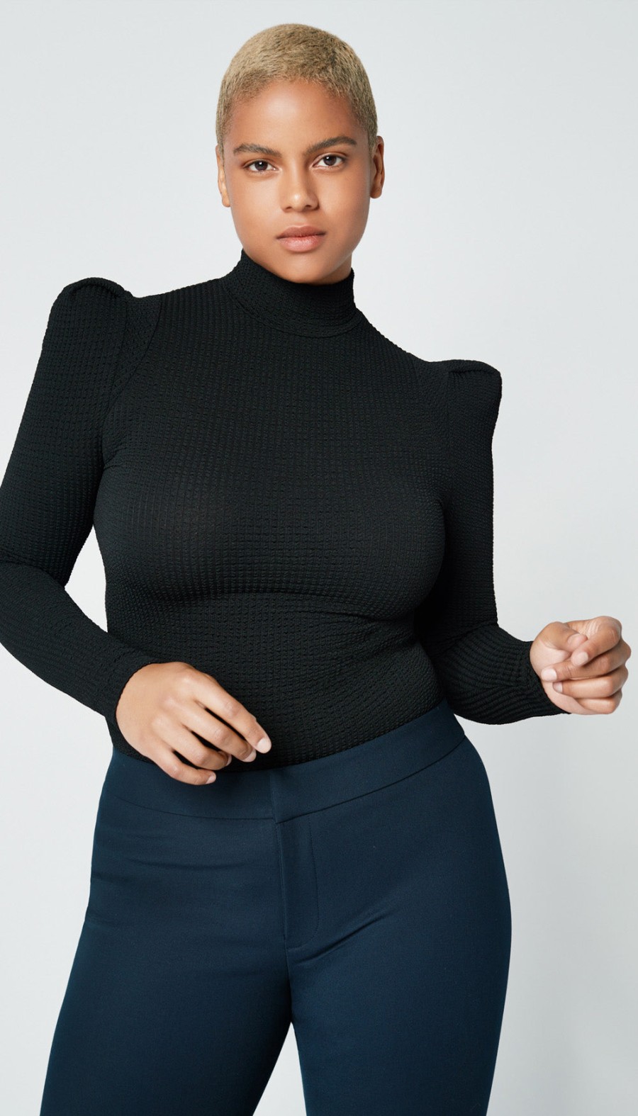 Tops ShopSmythe | Box Pleat Knit Top