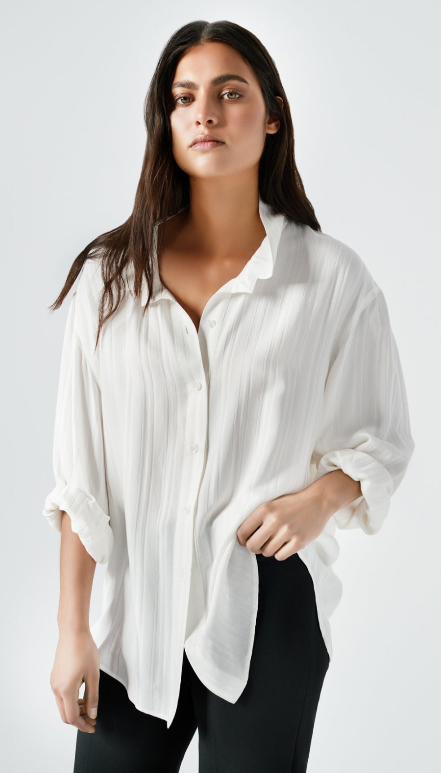 Tops ShopSmythe | Fluid Drop Shoulder Blouse