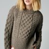 Sweaters ShopSmythe | Cropped Cable-Knit Crewneck