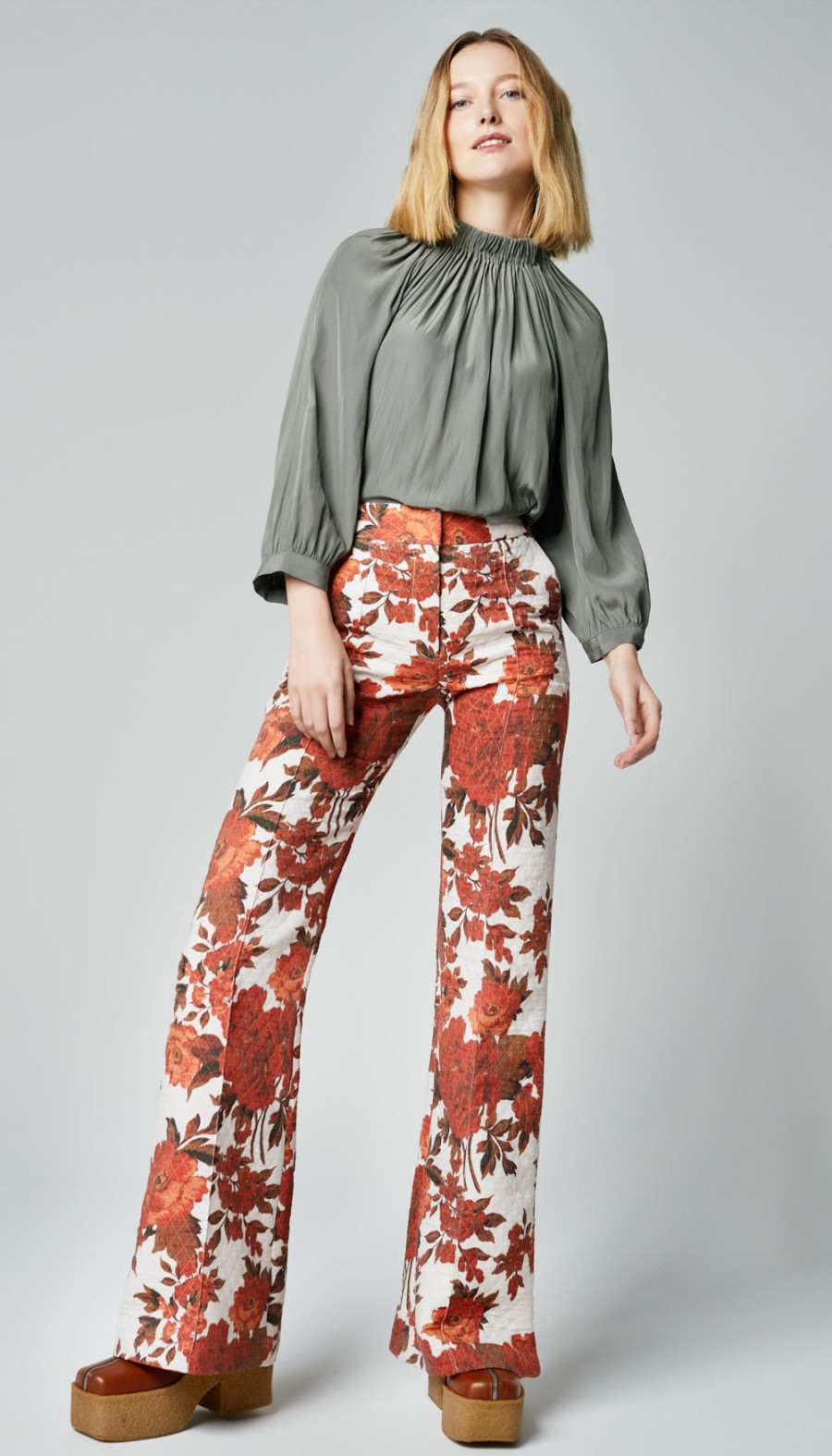 Bottoms ShopSmythe | Wide Leg Pintuck Trouser