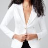 Duchess & Wrap Blazers ShopSmythe | Linen Duchess Blazer White